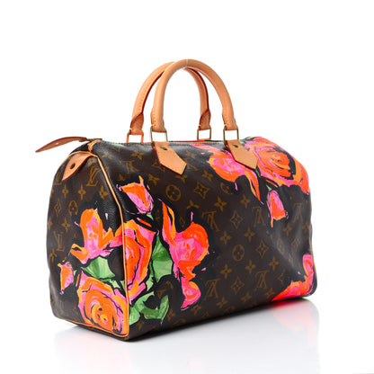 Louis Vuitton Monogram Roses Speedy 30 3 of 10