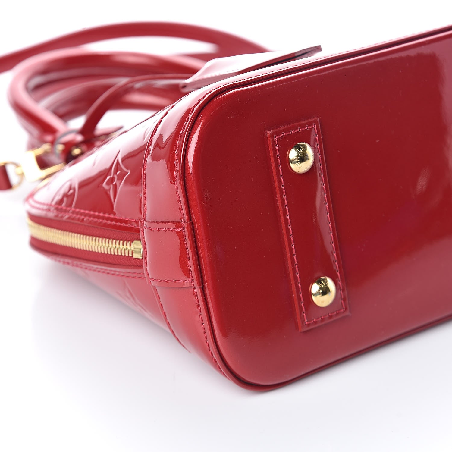 Louis Vuitton Vernis Alma BB Pomme D'Amour 9 of 9