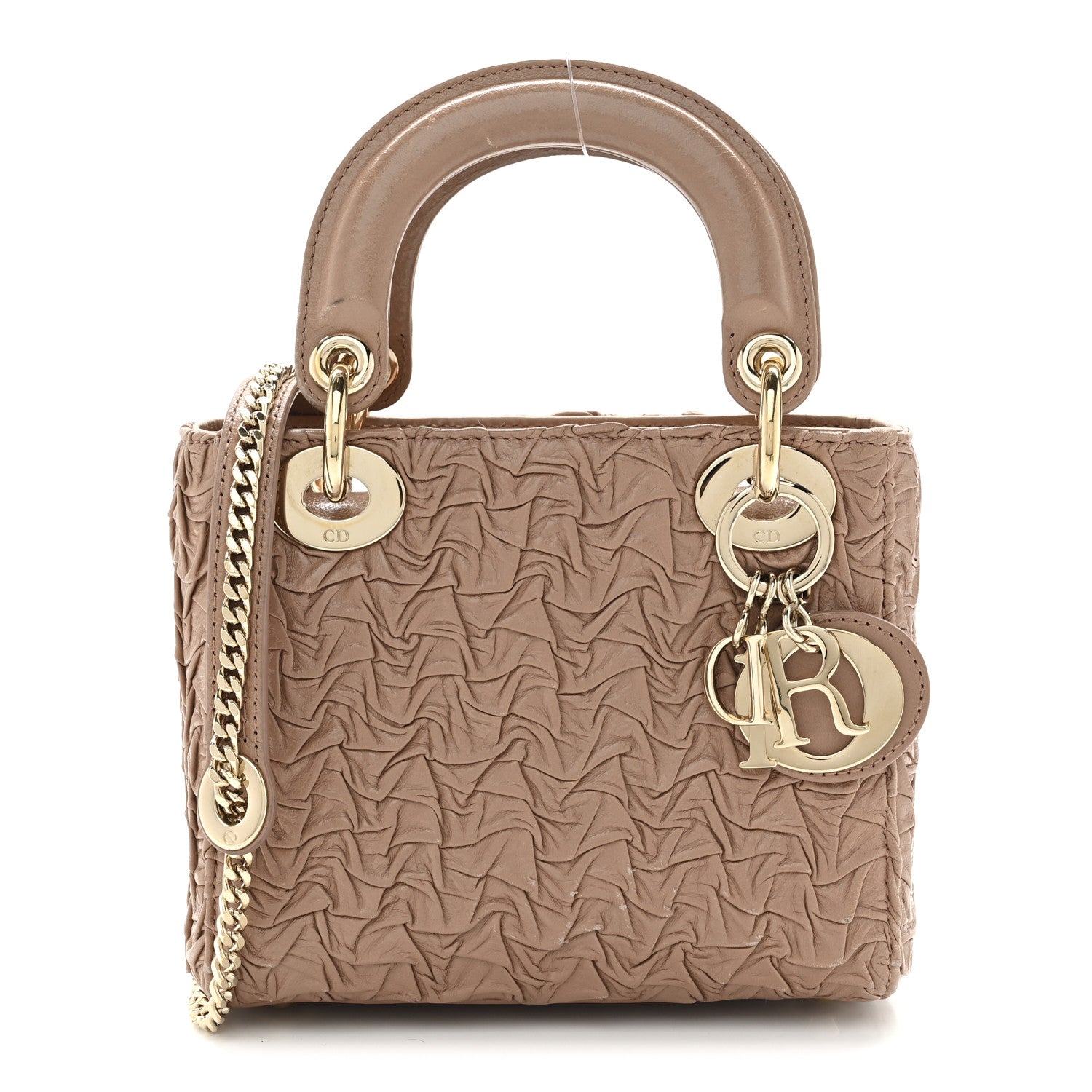 Christian Dior Lambskin Gathered Mini Lady Dior Fard 1 of 10