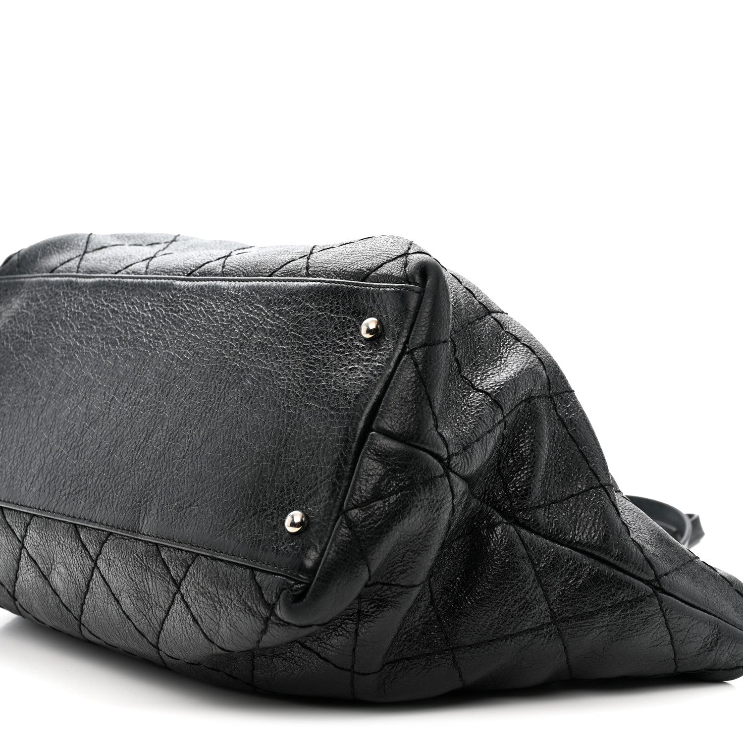 Chanel Glazed Calfskin Large On The Road Tote Black 11 of 11