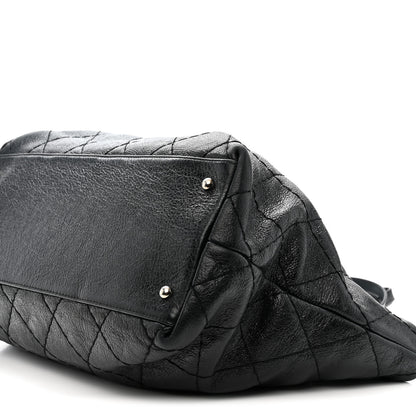 Chanel Glazed Calfskin Large On The Road Tote Black 11 of 11