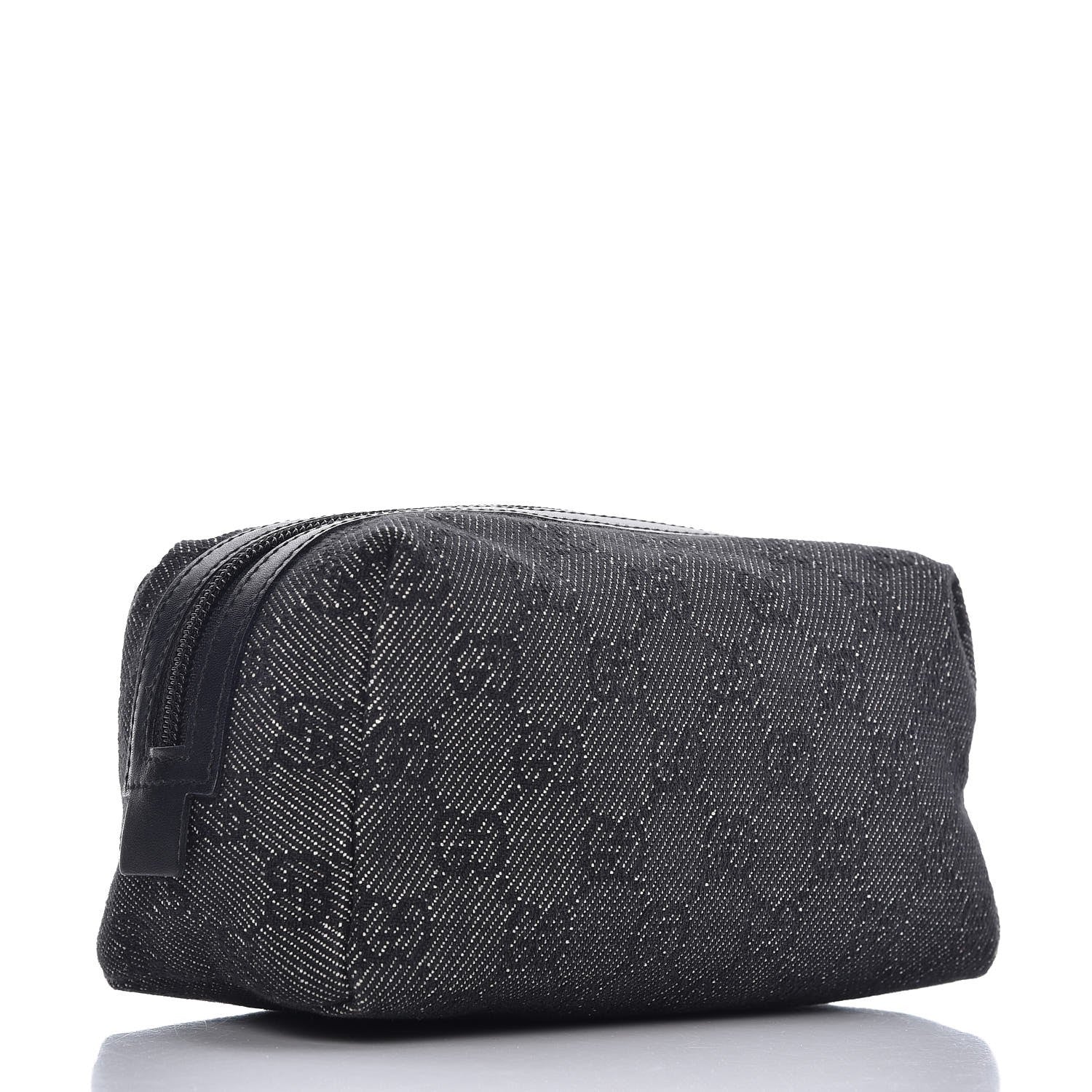 Gucci Denim Monogram Cosmetic Case Black 3 of 8