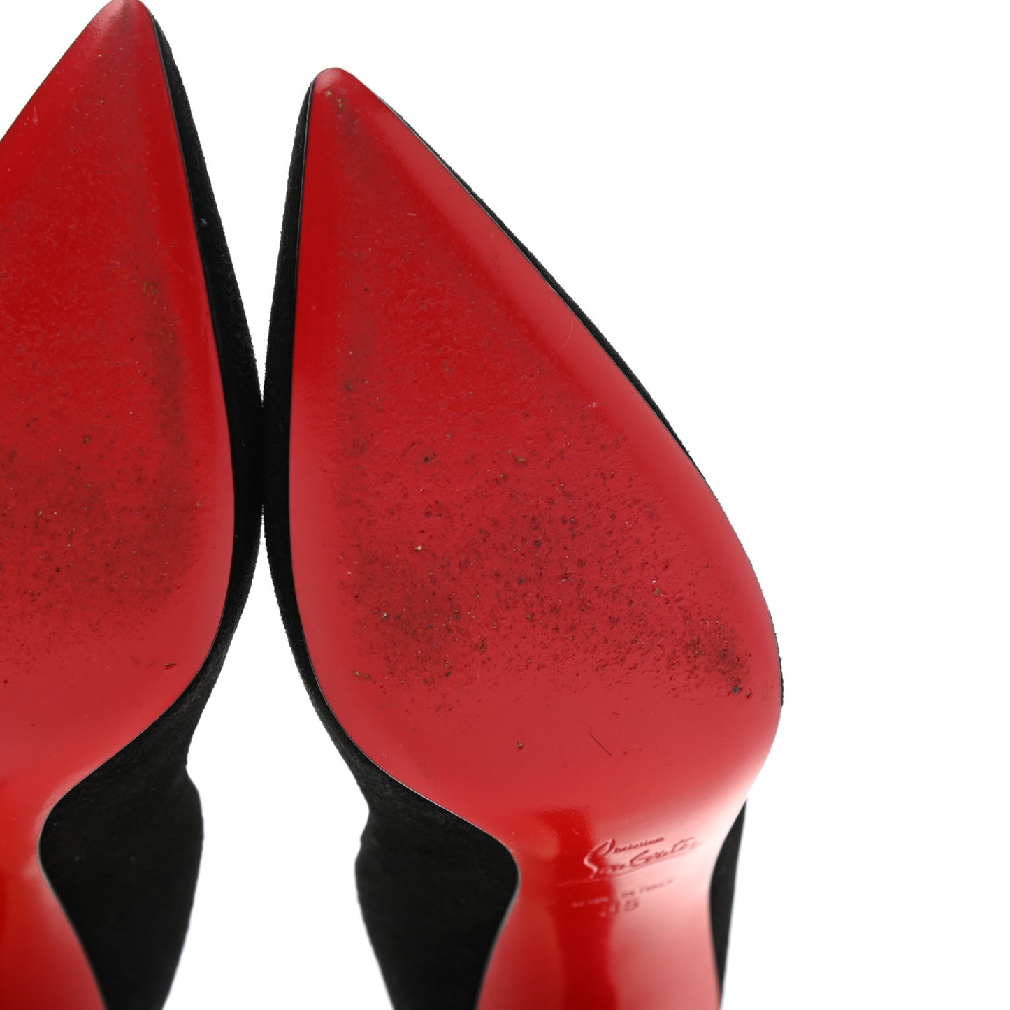 Suede Studded Zappa 100 Pumps 35 Black Gold