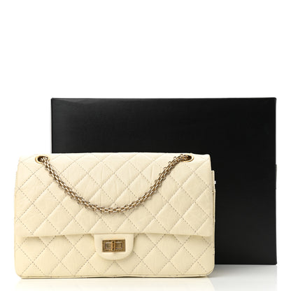 Chanel Aged Calfskin Quilted 2.55 Reissue 226 Flap Ivory 10 of 10