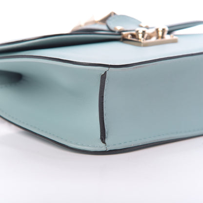 Valentino Garavani Vitello Small Glam Lock Rockstud Flap Sky Sorbet 9 of 11
