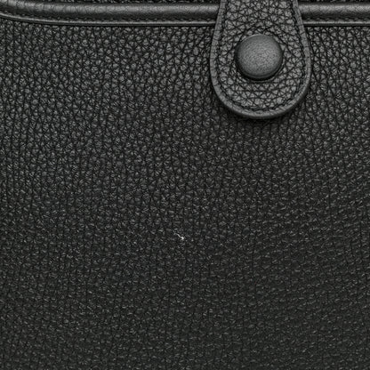 Hermes Taurillon Clemence Evelyne III PM Black 9 of 10