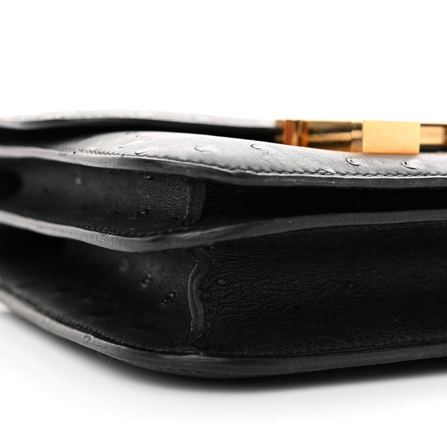 Hermes Ostrich Constance 18 Black 9 of 12
