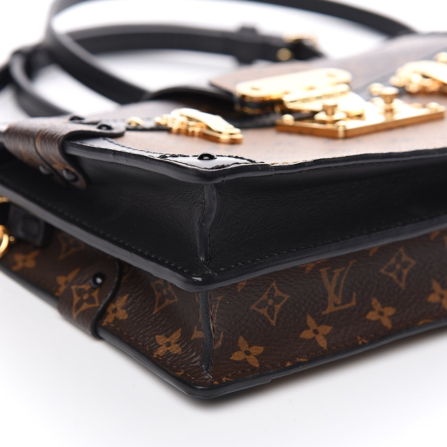 Reverse Monogram Trunk Clutch