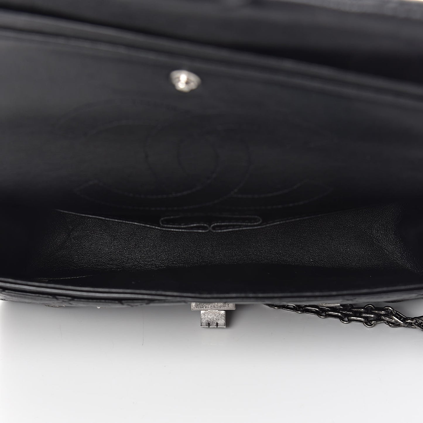 Calfskin Quilted Spoon Charms Brasserie 2.55 Reissue 225 Flap Black