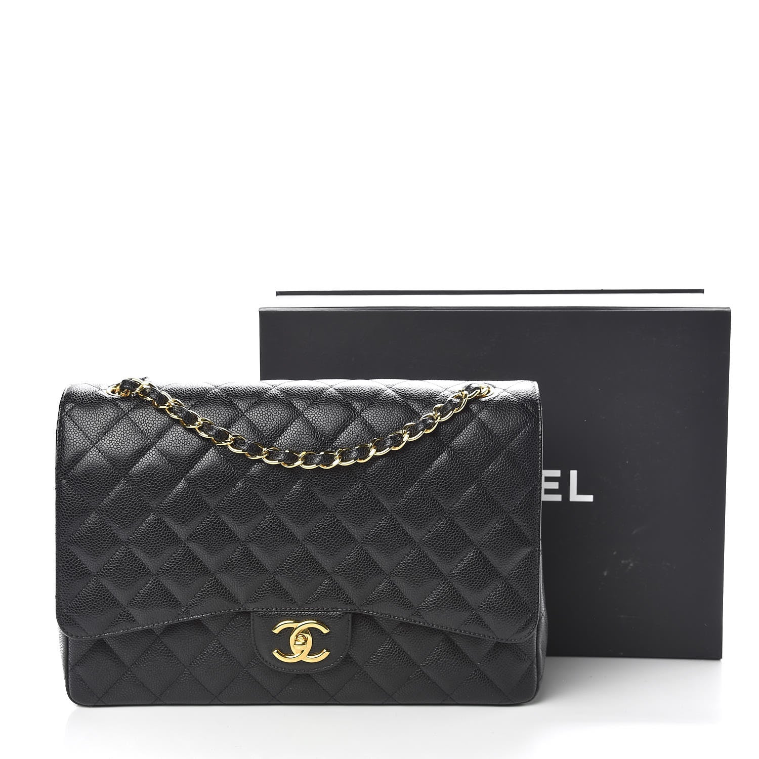 Chanel Caviar Quilted Maxi Double Flap Black 11 of 11