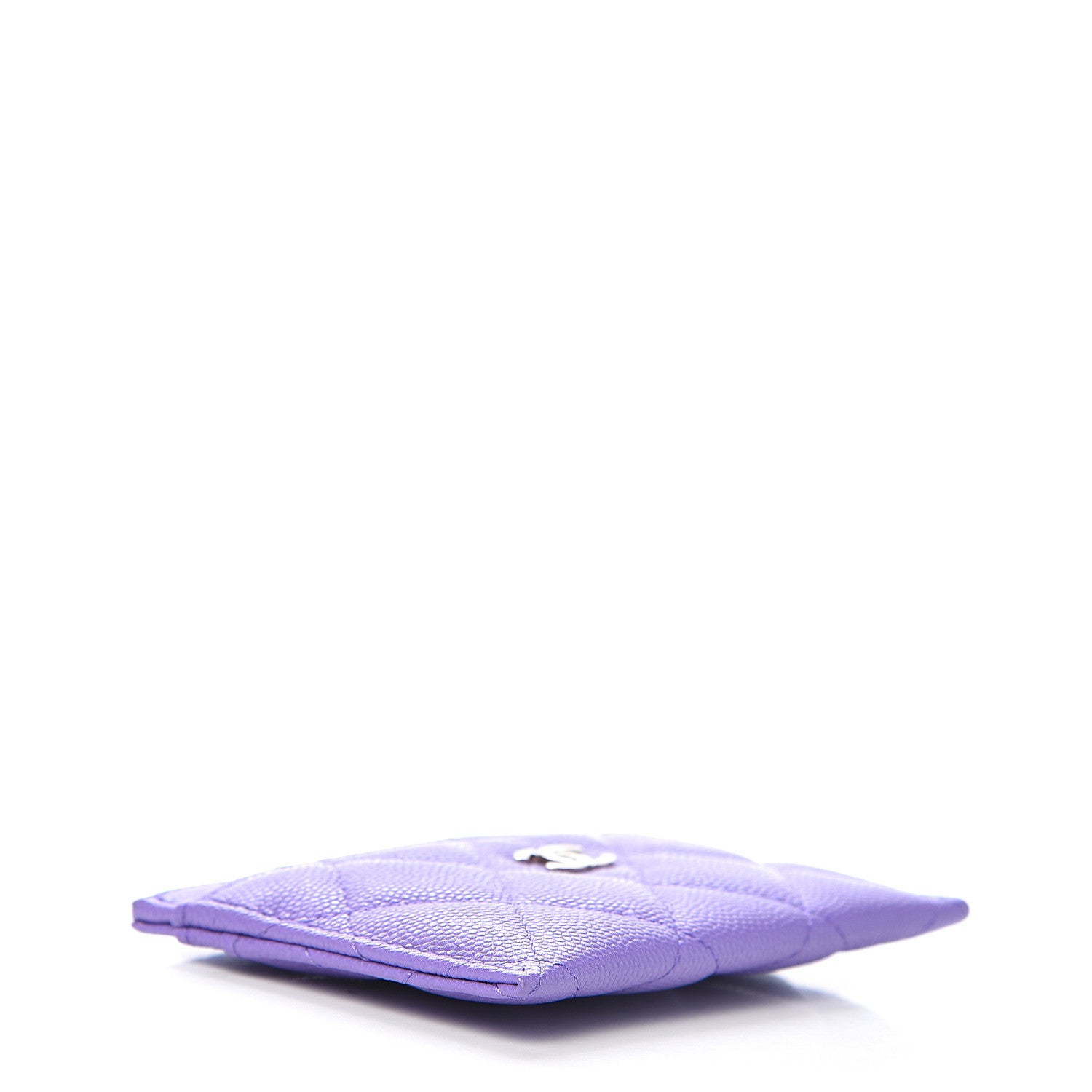 Chanel Caviar Quilted Card Holder Purple 4 of 9