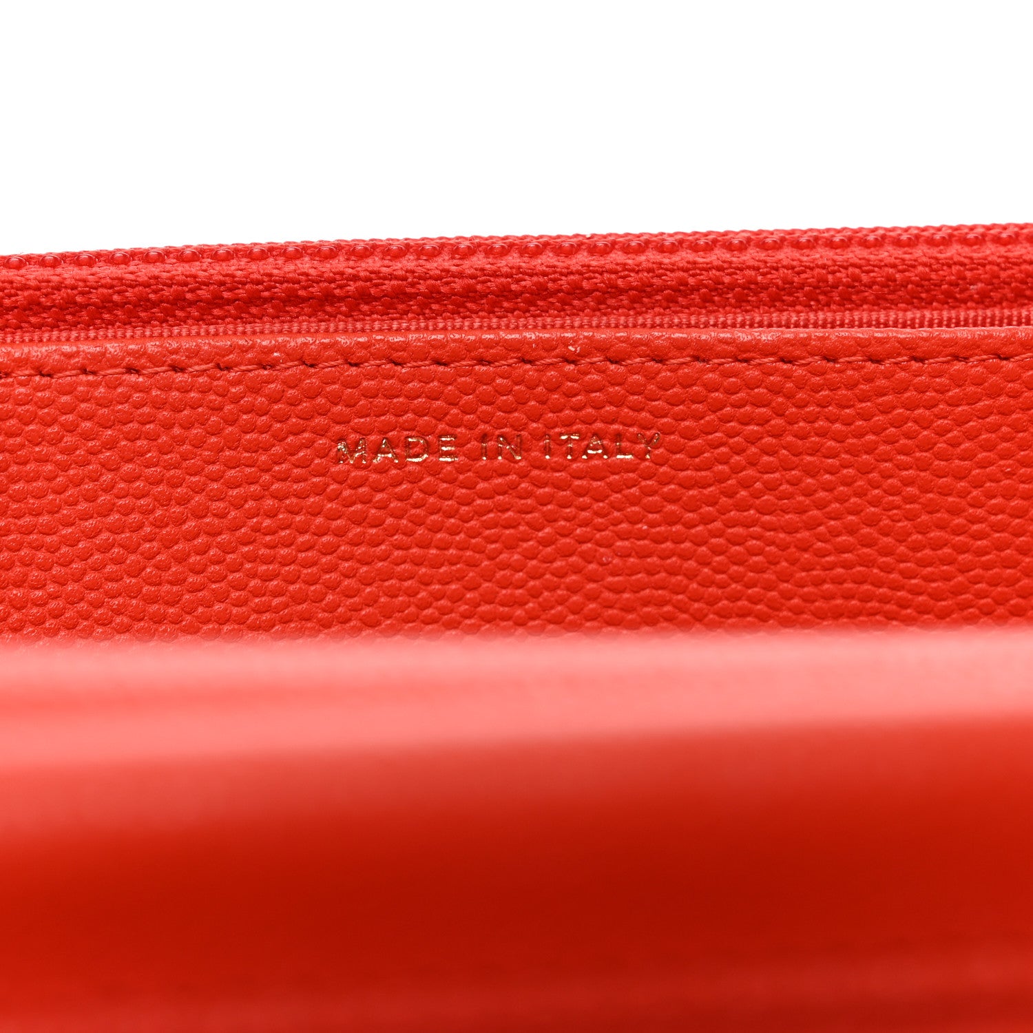 Chanel Caviar Quilted Wallet on Chain WOC Orange 8 of 12