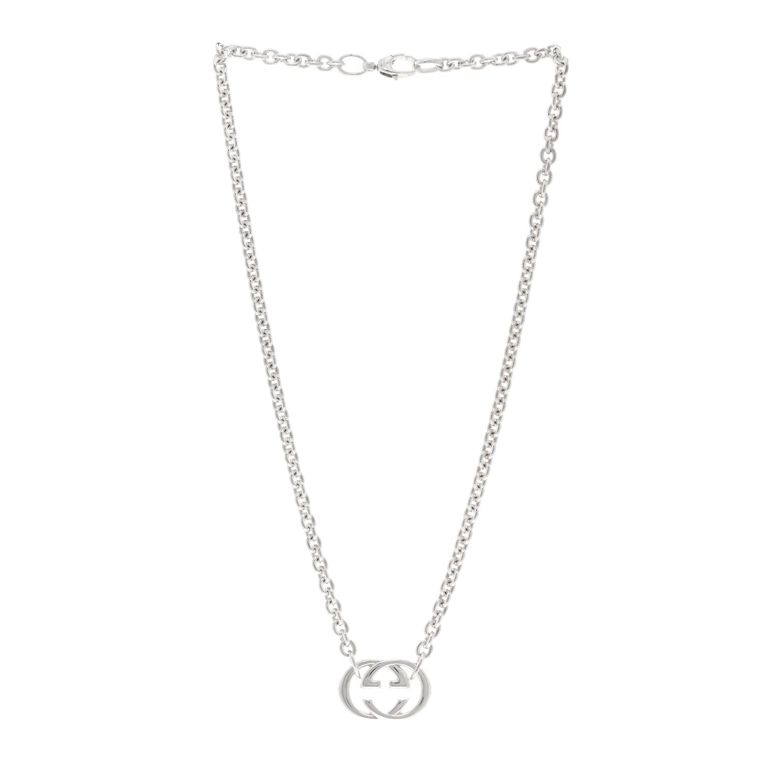Gucci Sterling Silver Britt Necklace 3 of 5