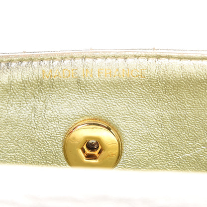 Chanel Metallic Lambskin Vertical Quilted Mini Flap Light Gold 8 of 8