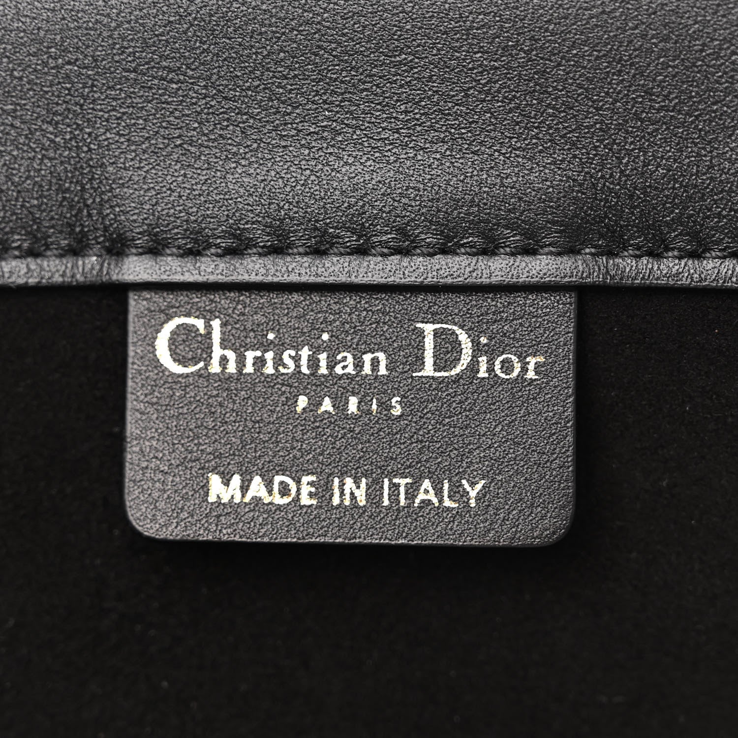 Christian Dior Calfskin Embossed Medium Book Tote Black 6 of 10