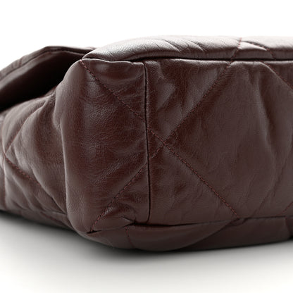 Chanel Goatskin Quilted Large Chanel 19 Flap Brown 9 of 11