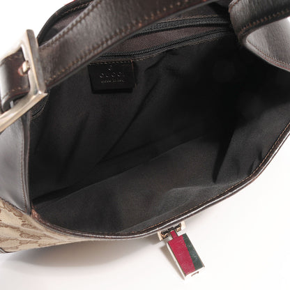 Gucci Monogram Web Jackie O Hobo Dark Brown 5 of 7