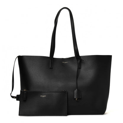 Saint Laurent Calfskin Large Shopping Tote Black 1 of 8