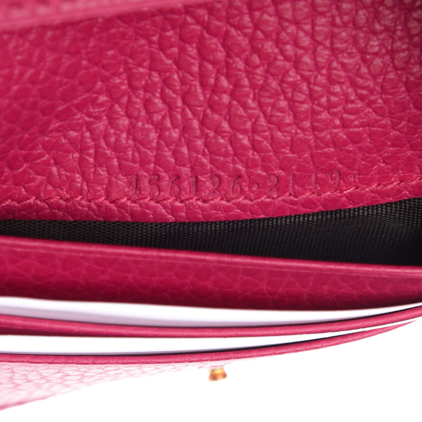 Dollar Calfskin GG Marmont Card Case Box Pink