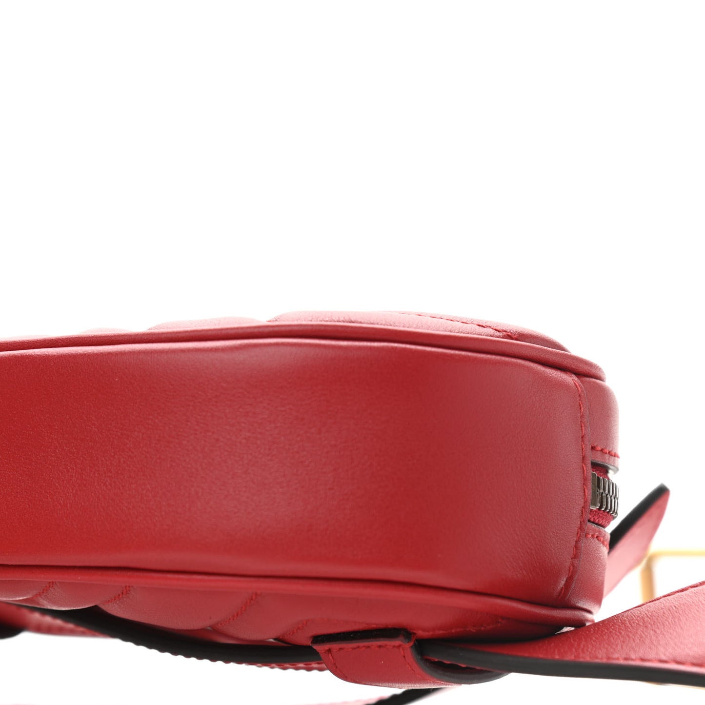 Calfskin Matelasse GG Marmont Belt Bag 85 34 Hibiscus Red