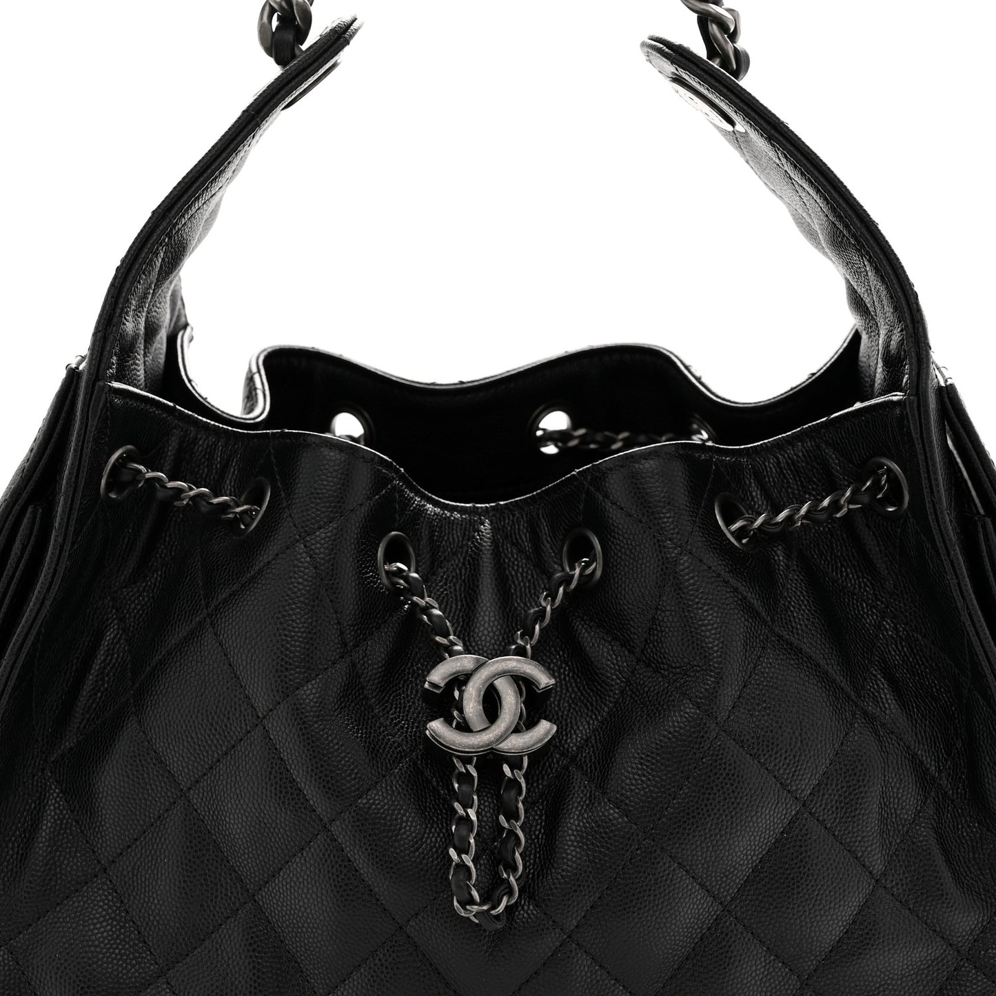 Caviar Quilted Small Chanel 25 Handbag Black