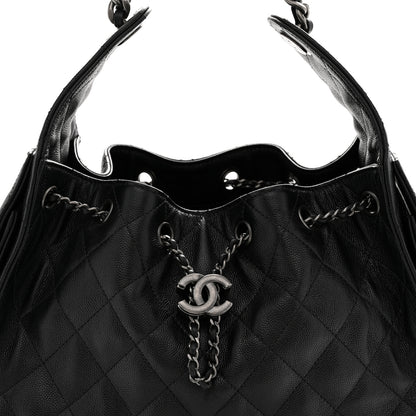Chanel Caviar Quilted Small Chanel 25 Handbag Black 8 of 11