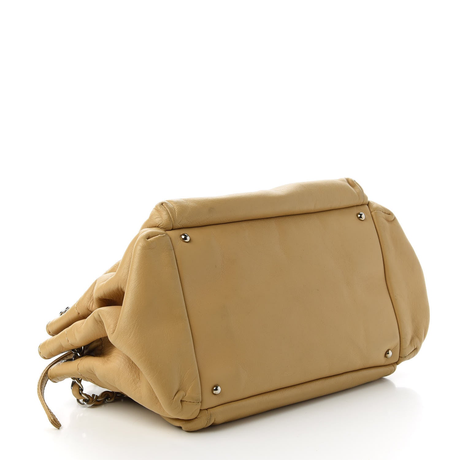 Chanel Lambskin Rock and Chic Shoulder Bag Beige 4 of 12