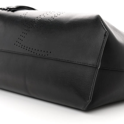 Saint Laurent Vintage Calfskin Perforated East West Shopping Tote Black 10 of 21