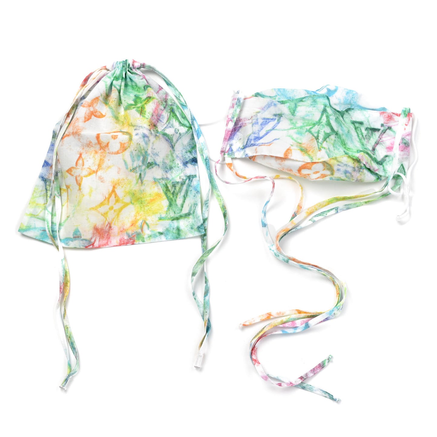 Monogram Pastel Face Mask Multicolor