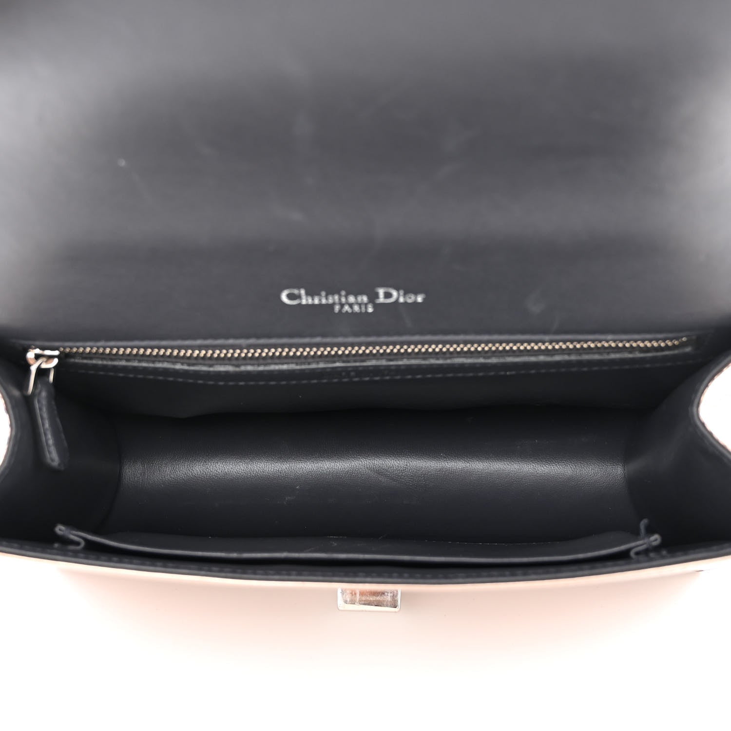 Christian Dior Metallic Patent Micro-Cannage Medium Diorama Flap Bag Pink 5 of 12