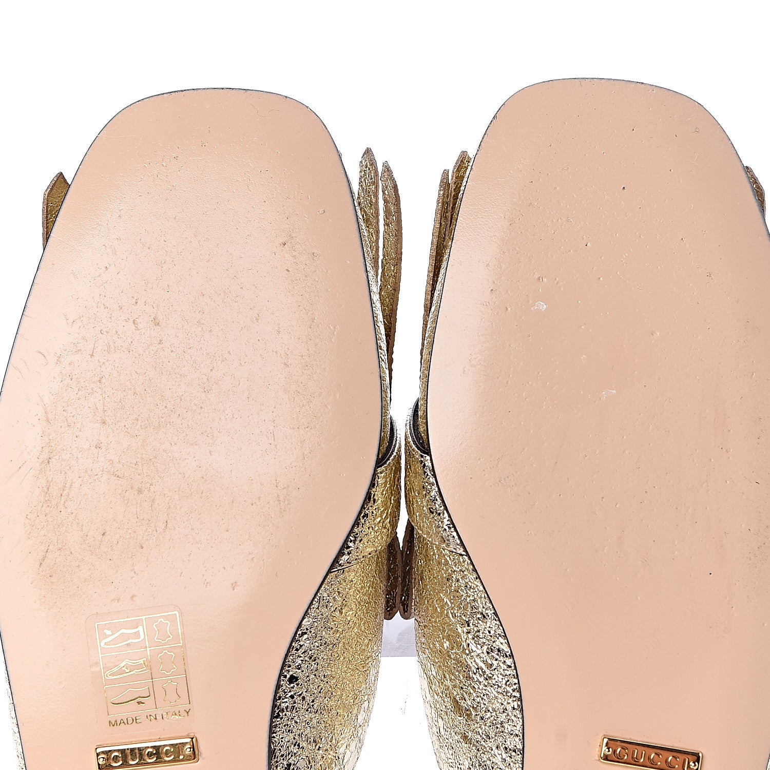 Gucci Galassia Womens GG Marmont Fringe Slippers 36.5 Platino 7 of 8