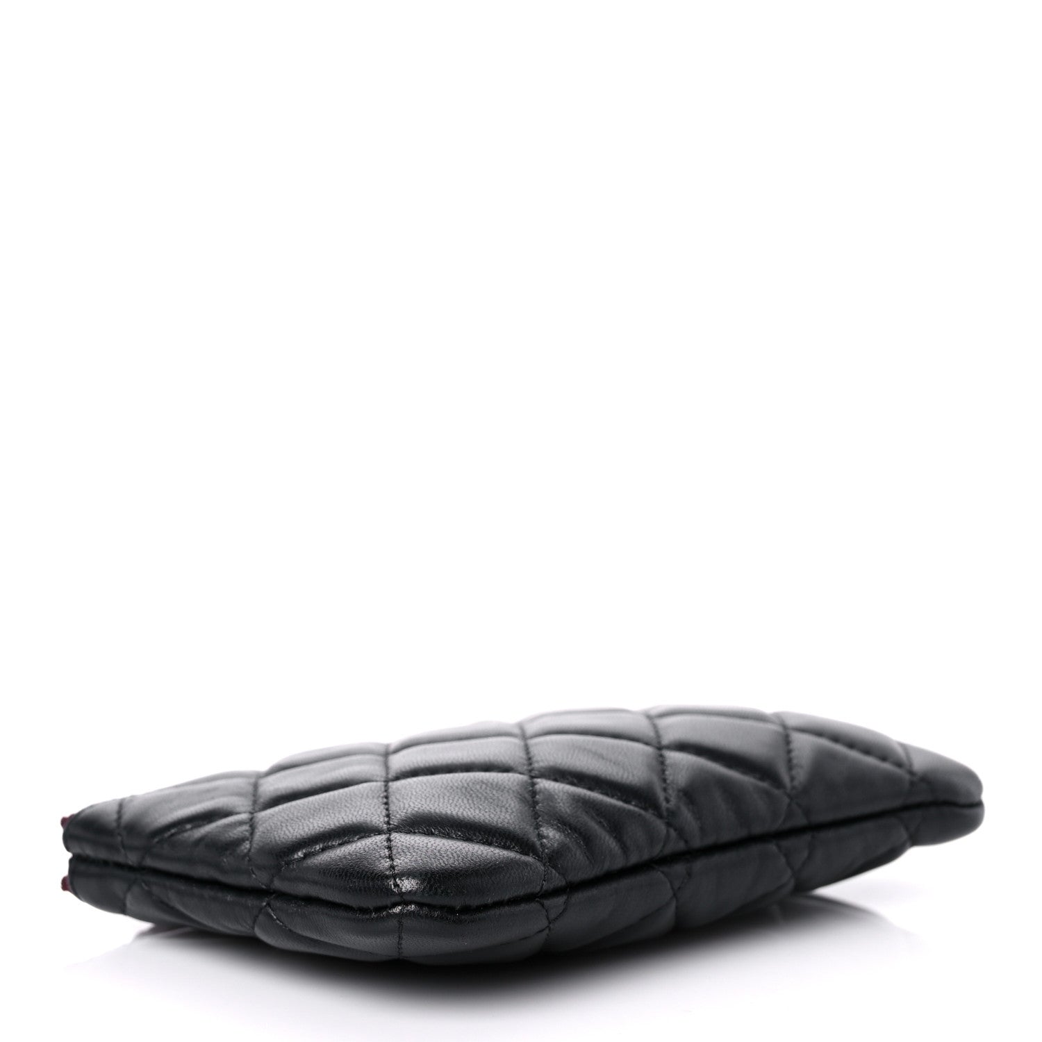 Chanel Lambskin Quilted Small Cosmetic Case Black 4 of 10