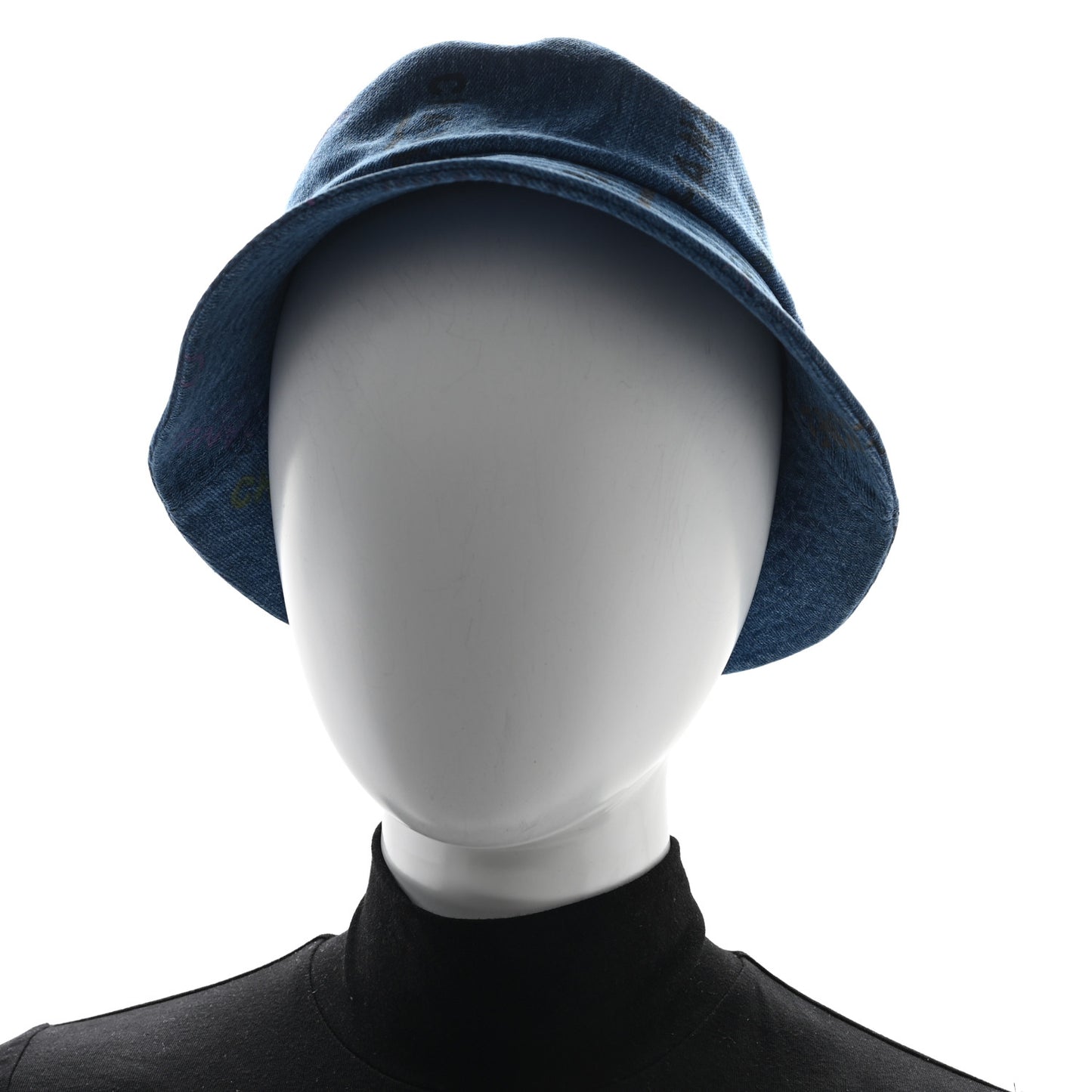 Denim Mood Cloche Bucket Hat S Blue