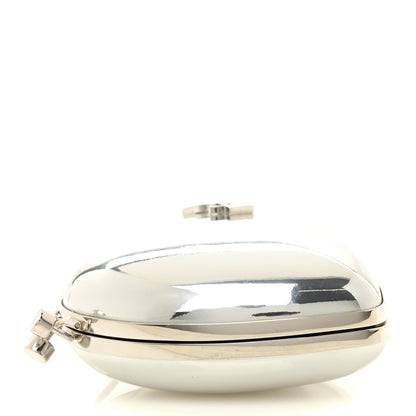Saint Laurent Heart Monogram Love Box Crossbody Silver 4 of 10