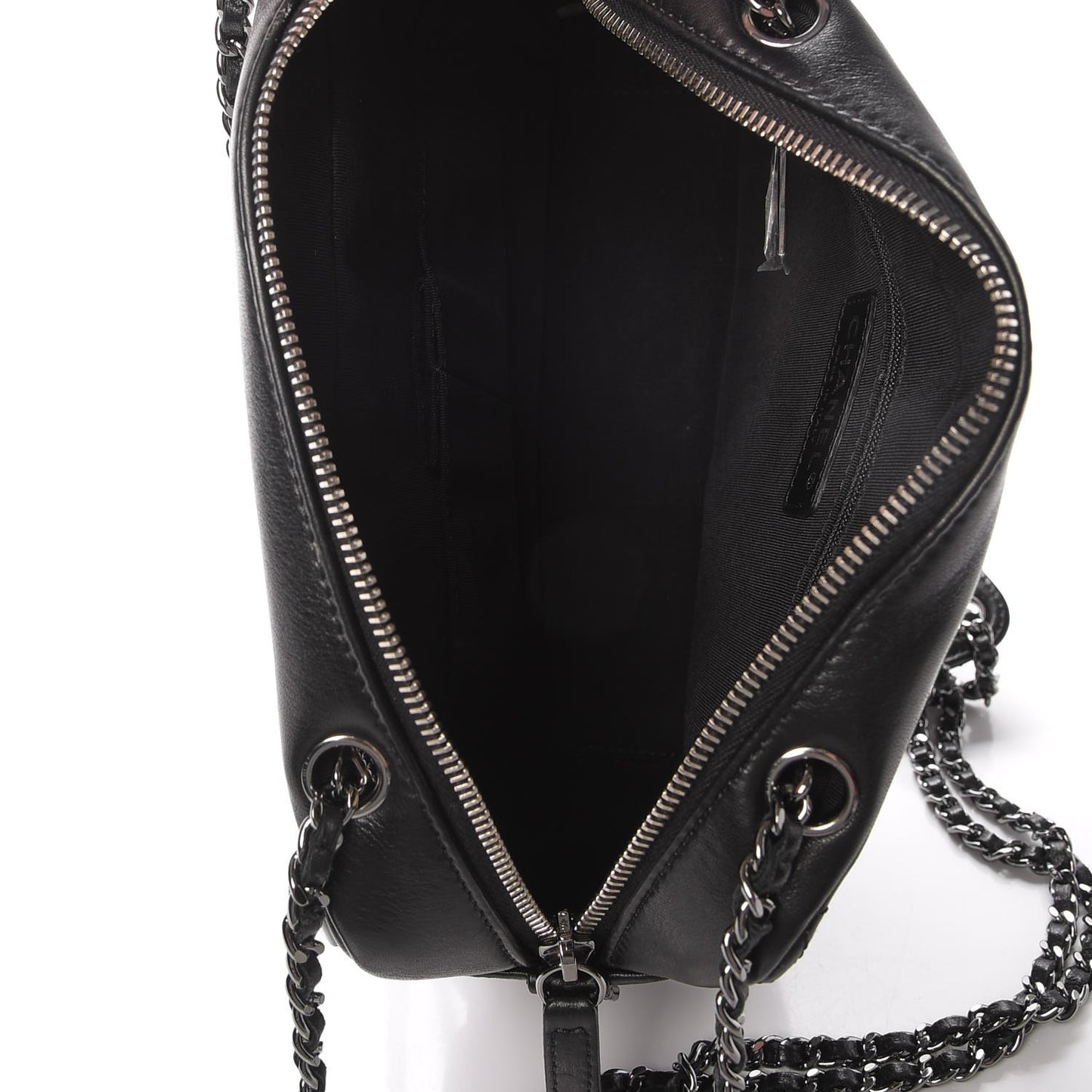Lambskin Plexiglass Evening Art Camera Case Black