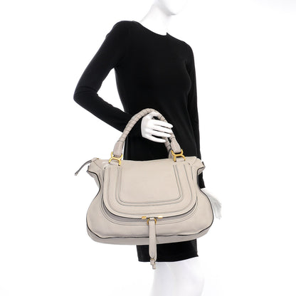 Chloe Calfskin Large Marcie Satchel Dove 2 of 16