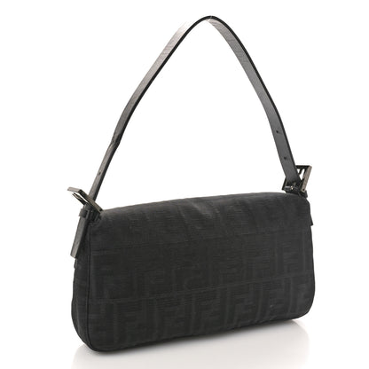Fendi Nylon Zucca Baguette Black 3 of 10