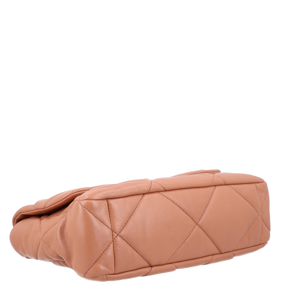 Chanel Lambskin Quilted Large Chanel 19 Flap Brown 4 of 10