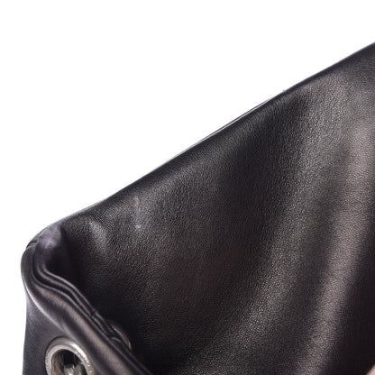 Saint Laurent Lambskin Quilted Medium Loulou Puffer Monogram Chain Satchel Black 11 of 11