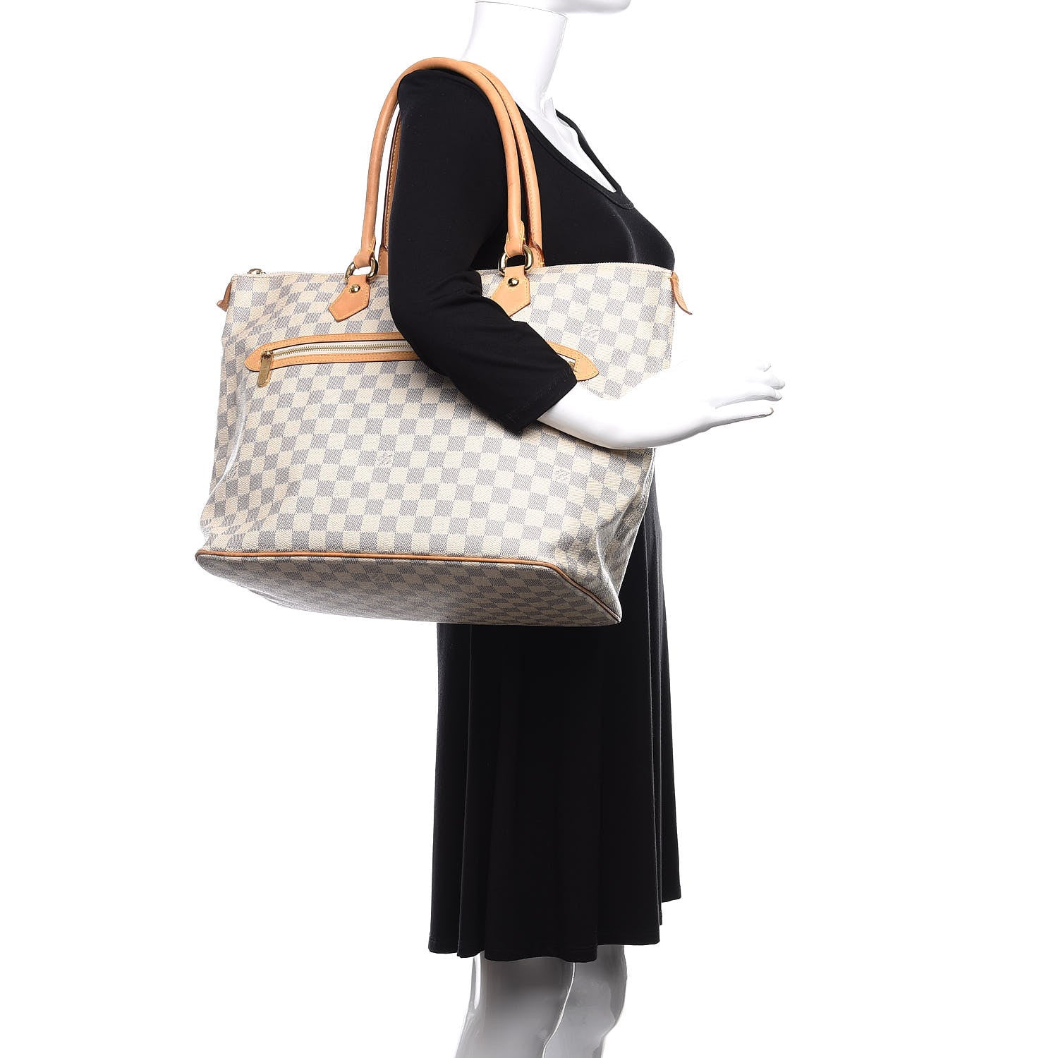 Louis Vuitton Damier Azur Saleya GM 2 of 14
