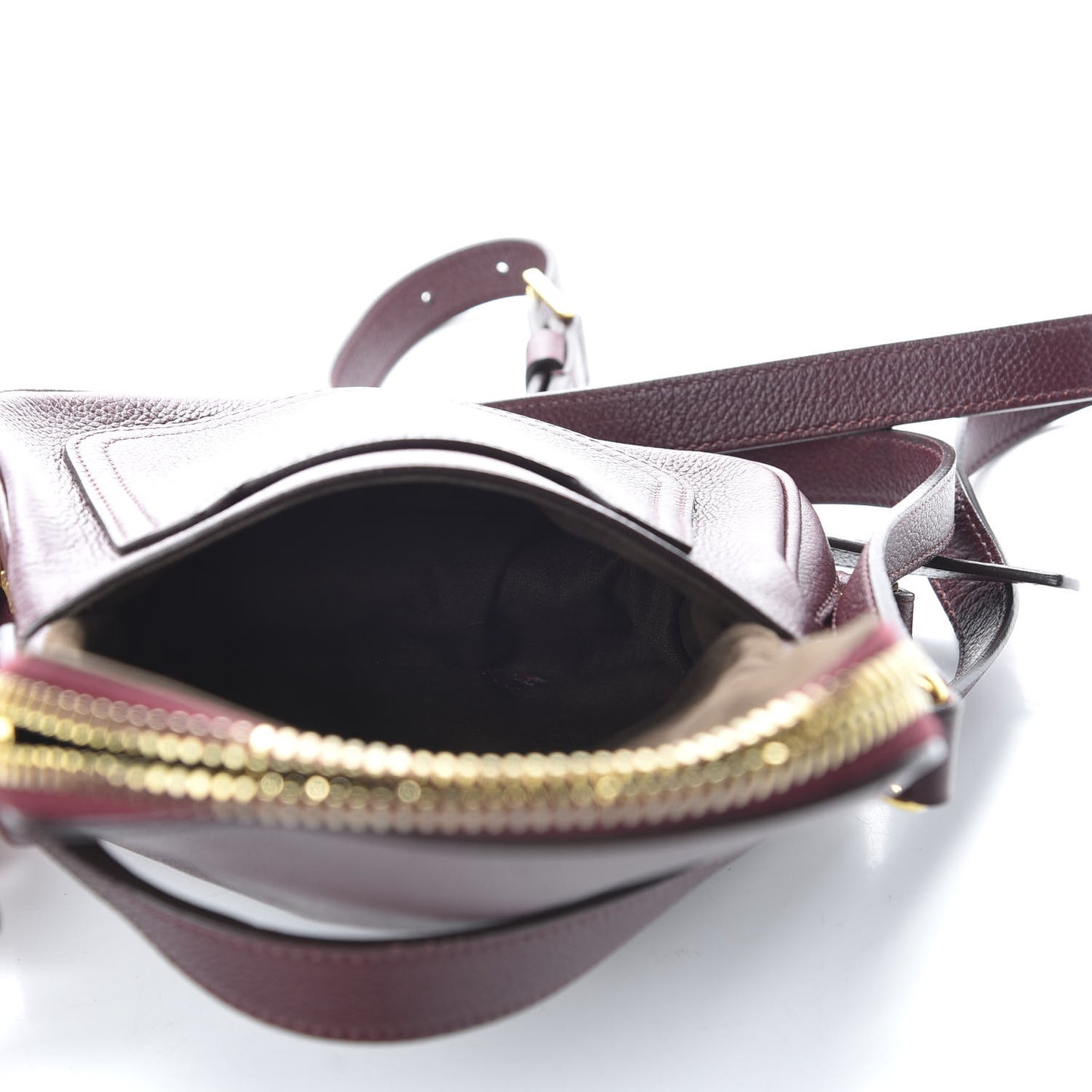 Calfskin Mini Jennifer Crossbody Bag Oxblood