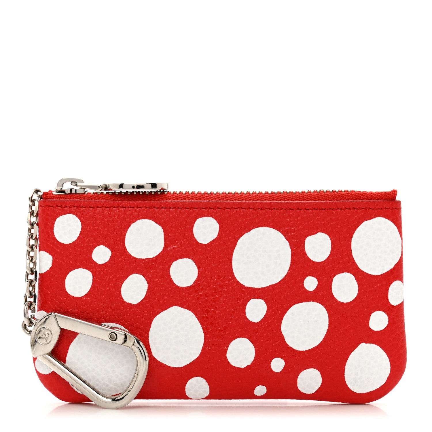 Louis Vuitton LV X YK Empreinte Infinity Dots Key Pouch Red White 1 of 8