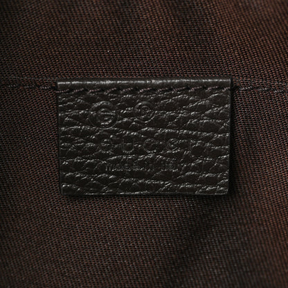 Gucci Monogram Dollar Calfskin Belt Bag Beige Ebony Testa di Moro Marrone Scuro 5 of 9