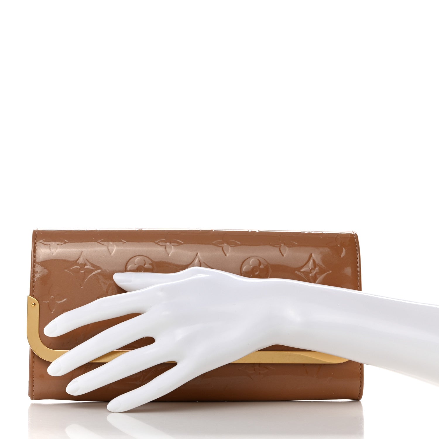 Louis Vuitton Vernis Rossmore MM Rose Velours 2 of 8
