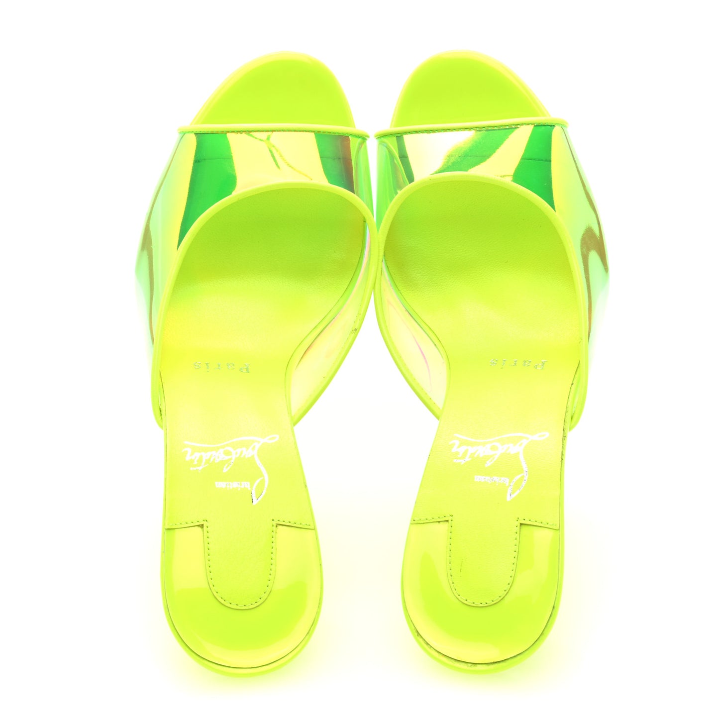 PVC Just Arch 100 Slide Sandals 38 Neon Yellow