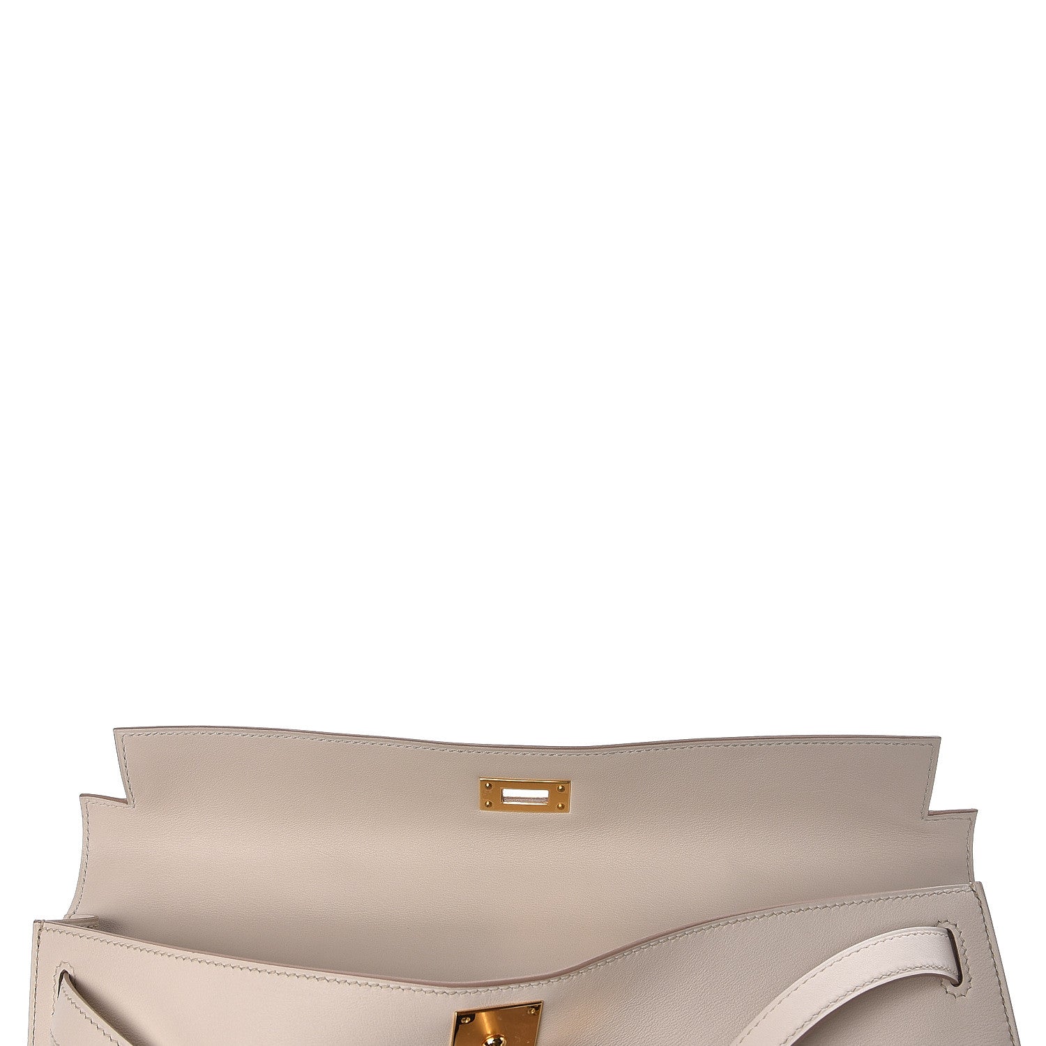 Hermes Swift Kelly Cut Clutch Pochette Beton 9 of 24