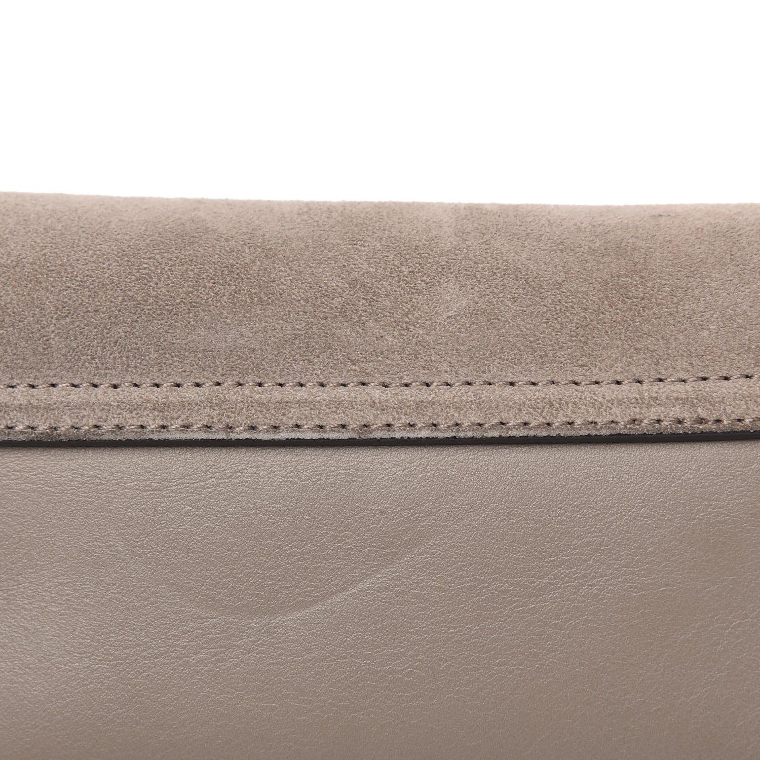 Chloe Suede Calfskin Mini Faye Shoulder Bag Motty Grey 6 of 10