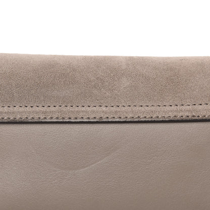 Chloe Suede Calfskin Mini Faye Shoulder Bag Motty Grey 6 of 10