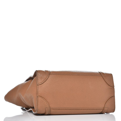 Celine Pebbled Calfskin Micro Luggage Camel 4 of 20