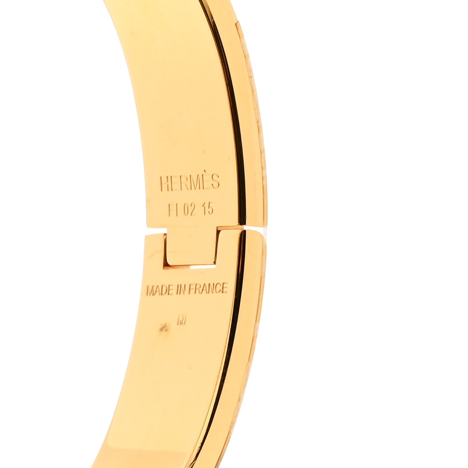 Hermes Enamel Printed Jour de Casting Narrow Clic Clac H Bracelet PM Jaune Or Black 4 of 4
